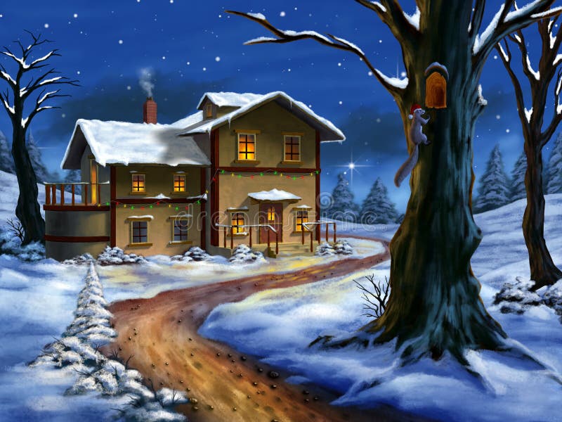 Christmas landscape