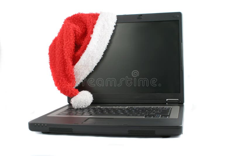 Christmas laptop stock image. Image of christmas, holiday 6736575