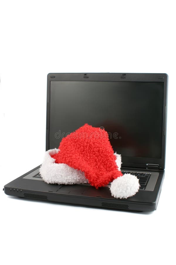 Christmas laptop stock image. Image of christmas, holiday 6736575