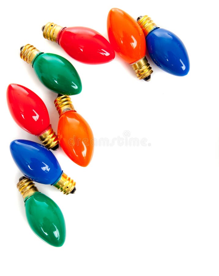 Red Christmas Light on White Stock Photo Image of objects, cord 6710784