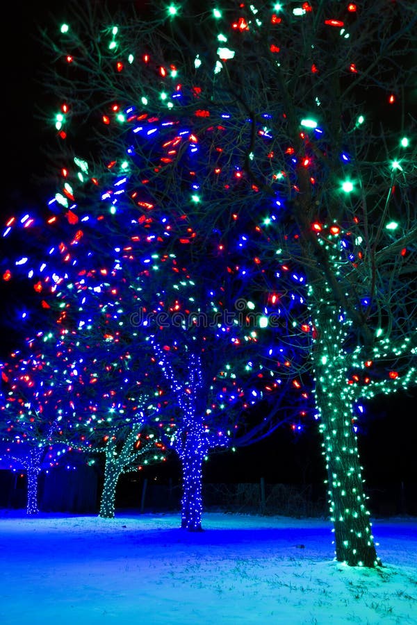 Christmas Lights stock image. Image of building, night 31697065