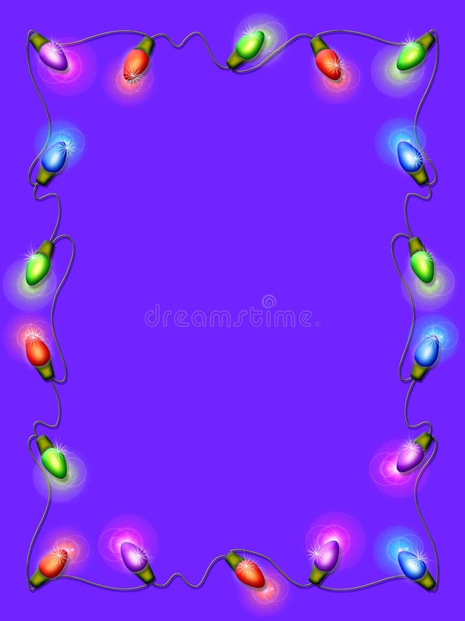 An illustration of holiday lights. An illustration of holiday lights