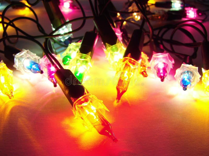 Christmas lights stock image. Image of winter, decoration 7100205