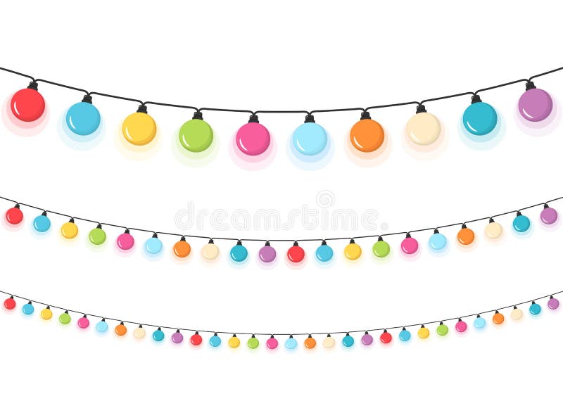 Christmas Lights stock vector. Illustration of decoration - 60253005