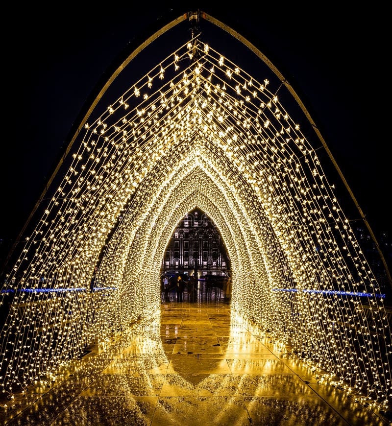 Christmas Lights and Decorations in London Editorial Photography Image of celebrate, london