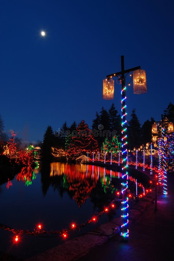 Christmas lights festival stock photo. Image of festival 3896740