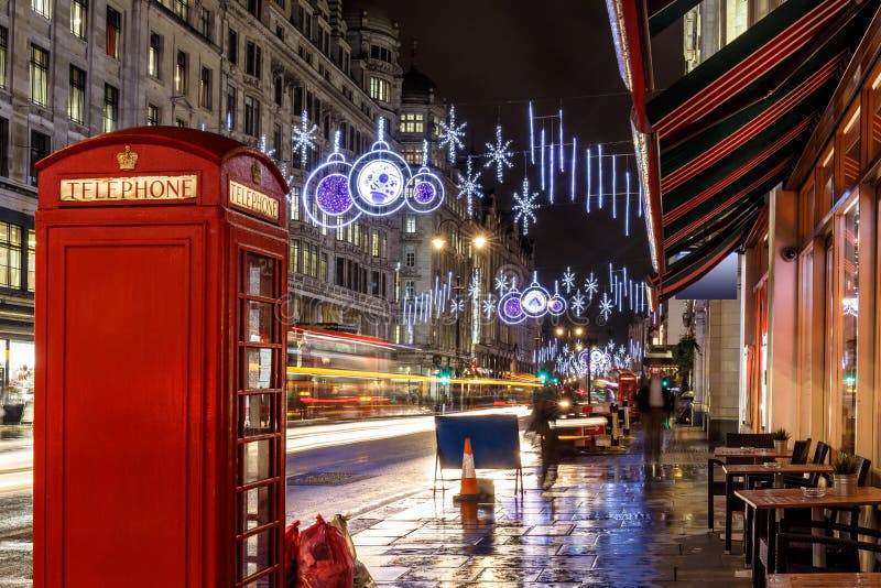 Christmas Lights on London Street Editorial Photography Image of landmark, shopping 80710577