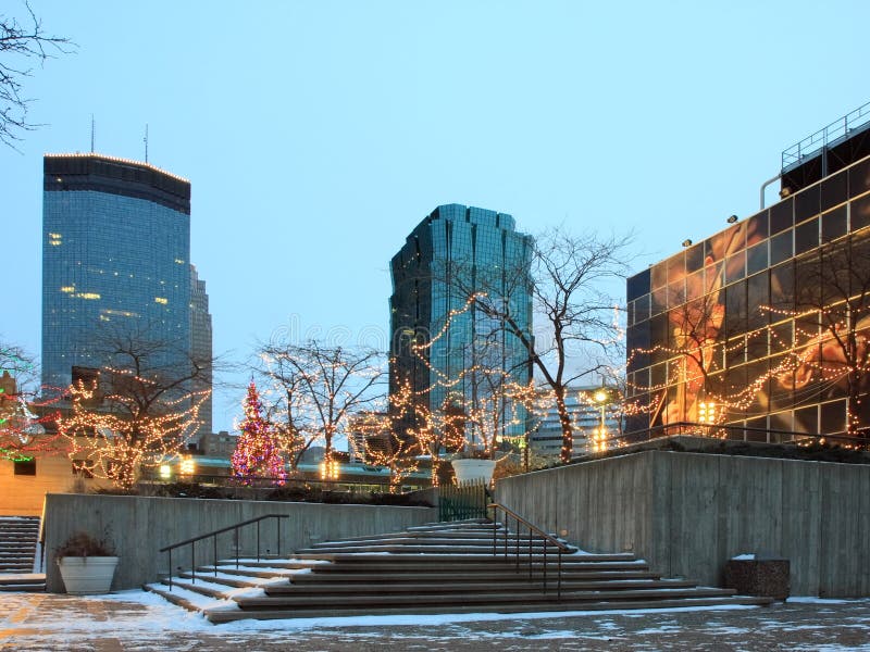 Christmas in Minneapolis stock photo. Image of residence 12209936
