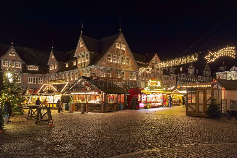 Christmas Market in Wolfenbuttel, Germany Editorial Photo - Image of ...