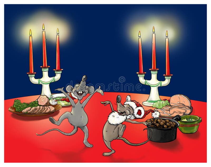 Christmas mice vector illustration Christmas mice vector illustration