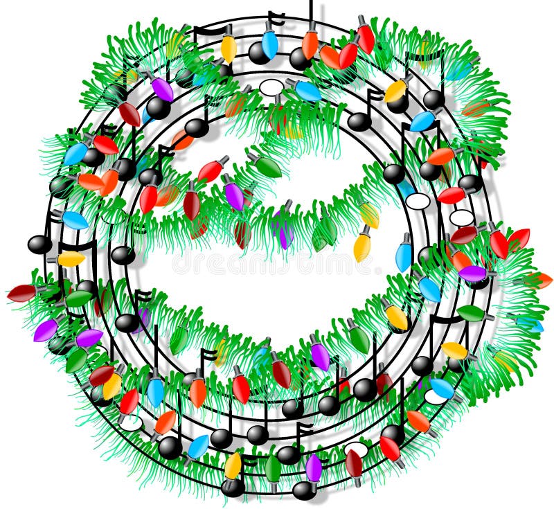 Christmas music vector illustration Christmas music vector illustration