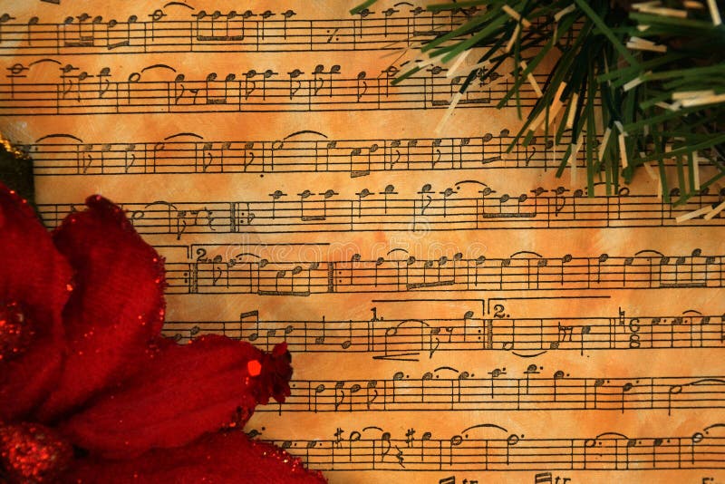 Christmas music vintage background