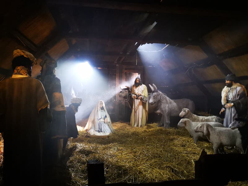 Christmas nativity scene Jesus birth