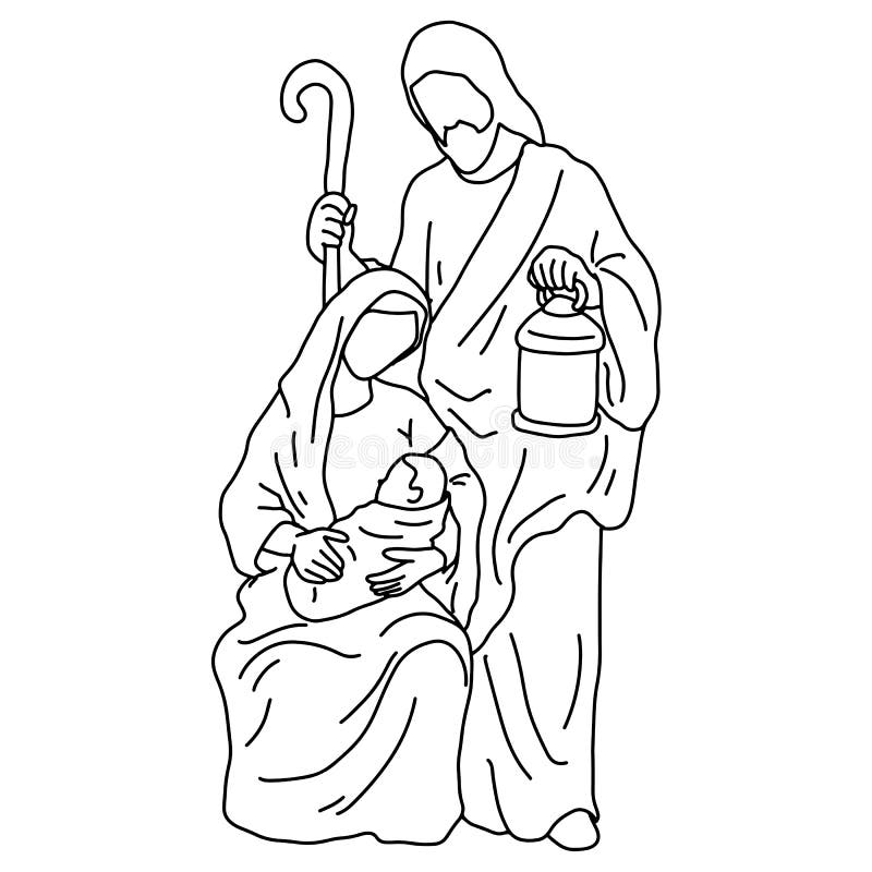 Featured image of post Silhouette Of Mary Joseph And Baby Jesus The installation shows joseph and mary in separate cages facing a cradled baby jesus in a cage with joseph s