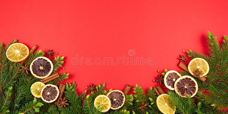 Christmas Or New Year Banner With Copy Space Stock Photo Image Of Space Slices