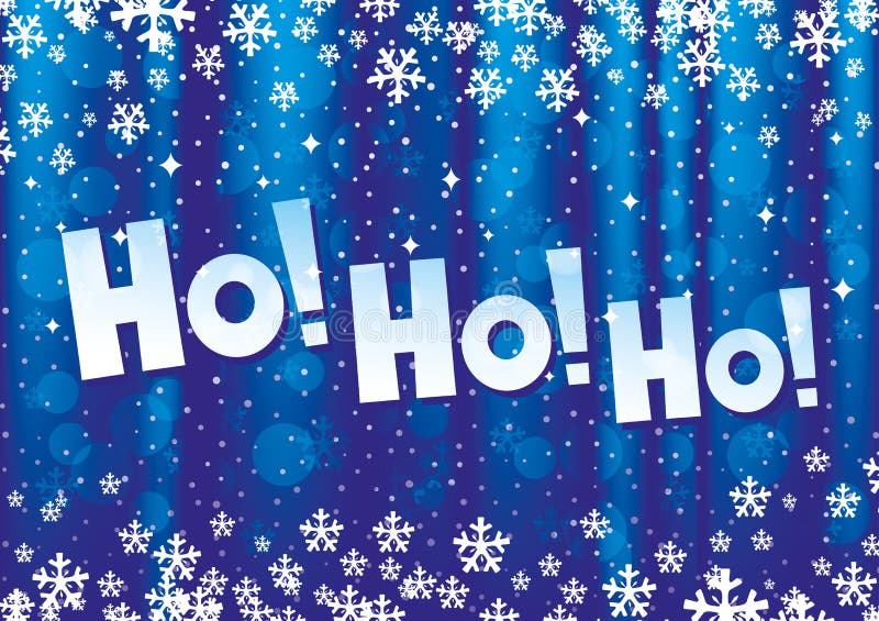 Christmas and New Year blue illustration. royalty free illustration