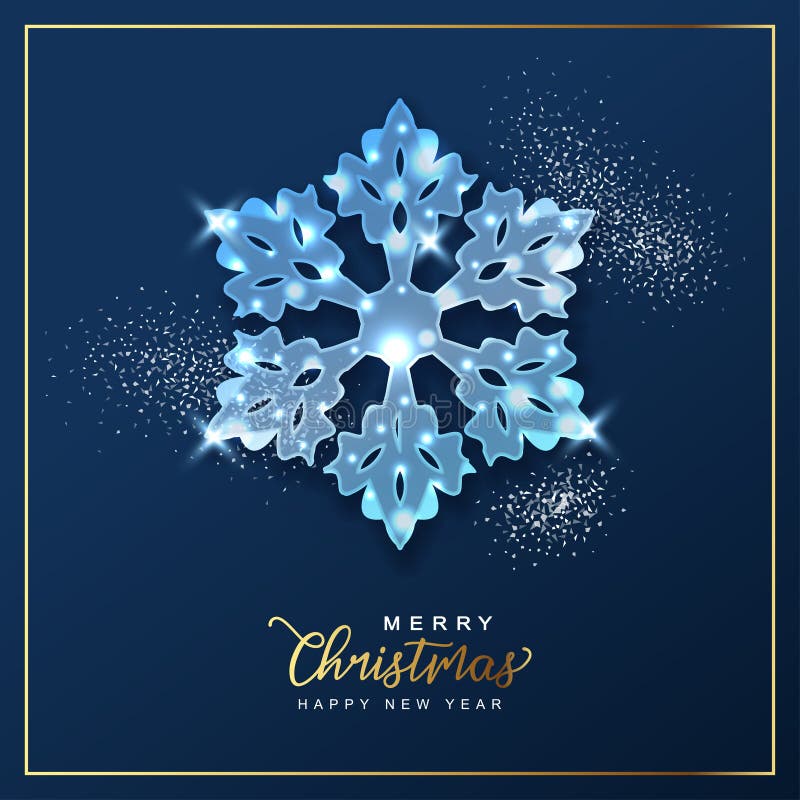 Crystal Snowflake Ornaments Stock Illustration - Illustration of ...