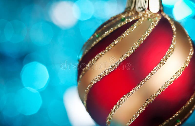 Christmas and New Year Decoration Composition. Top View of Fur-tree ...