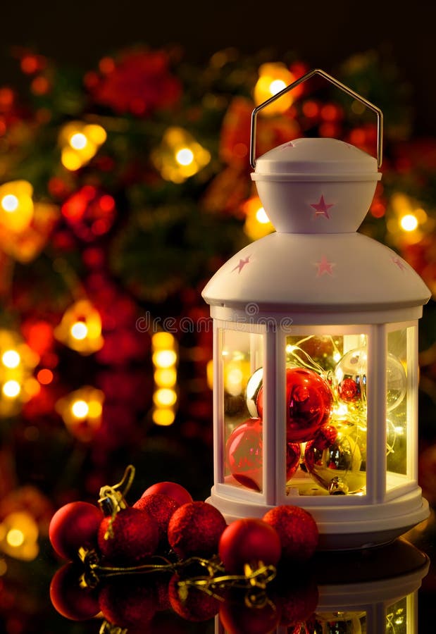 Christmas and New Year decoration- balls, tinsel, candel.On black background royalty free stock photos Christmas and New Year decoration- balls, tinsel, candel.On black background royalty free stock photos