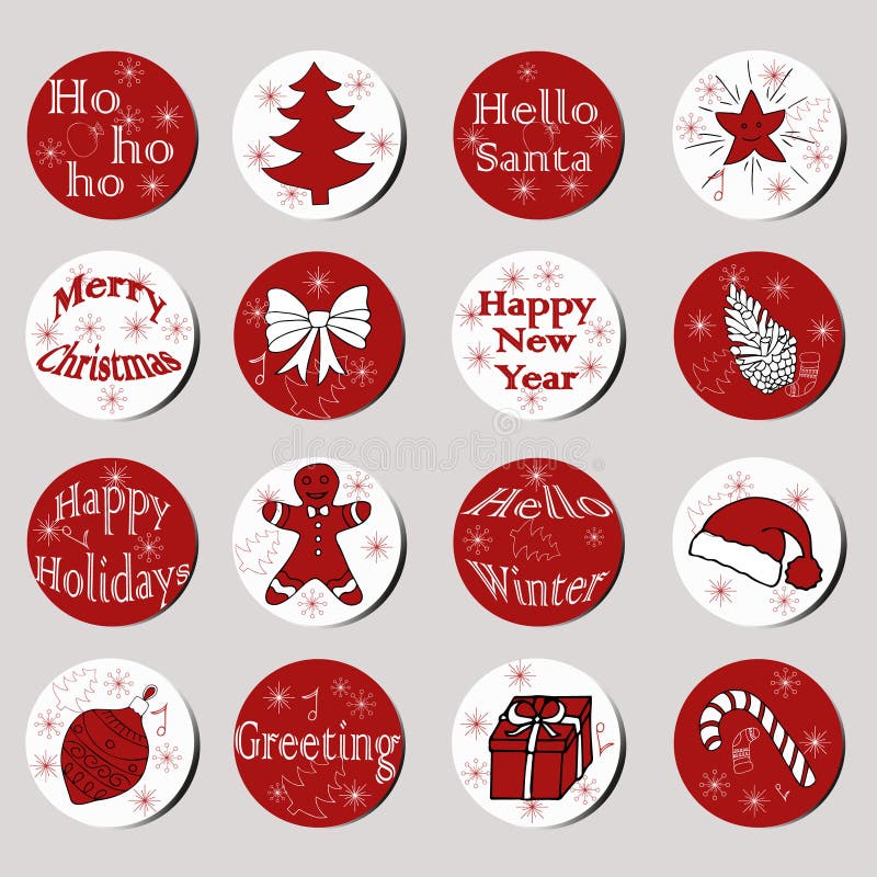 White Christmas - Stickers