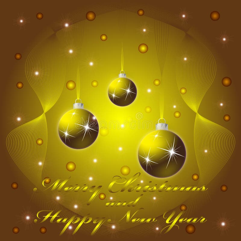 Christmas and New Year greeting Card
