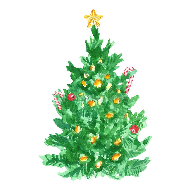 Christmas and New Year Tree with Christmas Tree Topper Star and Candy Canes Decoration Stock Illustration - Illustration of cards, gift: 132153289 Christmas and New Year Tree with Christmas Tree Topper Star and Candy Canes Decoration Stock Illustration - Illustration of cards, gift: 132153289