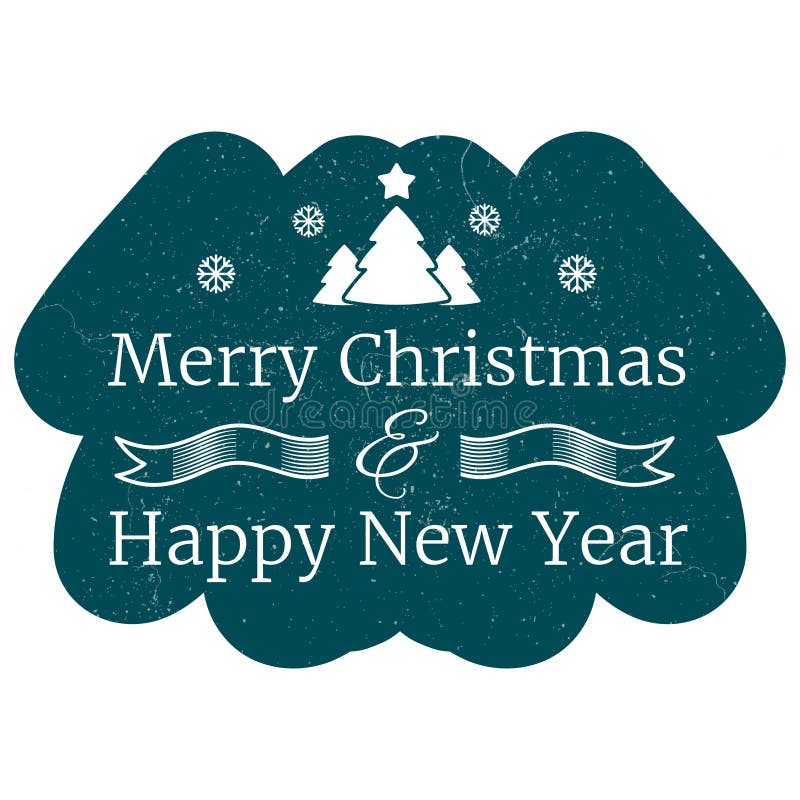 Christmas and New Year vintage vector banner vector illustration Christmas and New Year vintage vector banner vector illustration