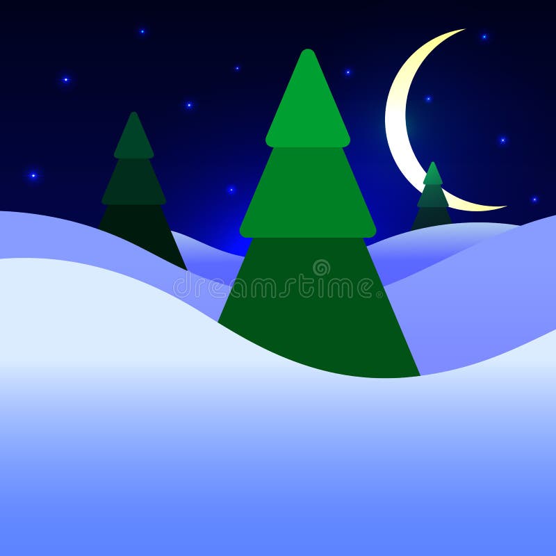 Christmas night royalty free illustration