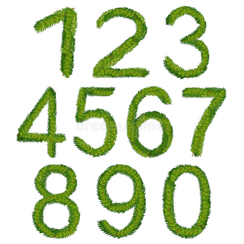 Download 1234567890, Christmas Numbers, Illustration Stock Vector ...