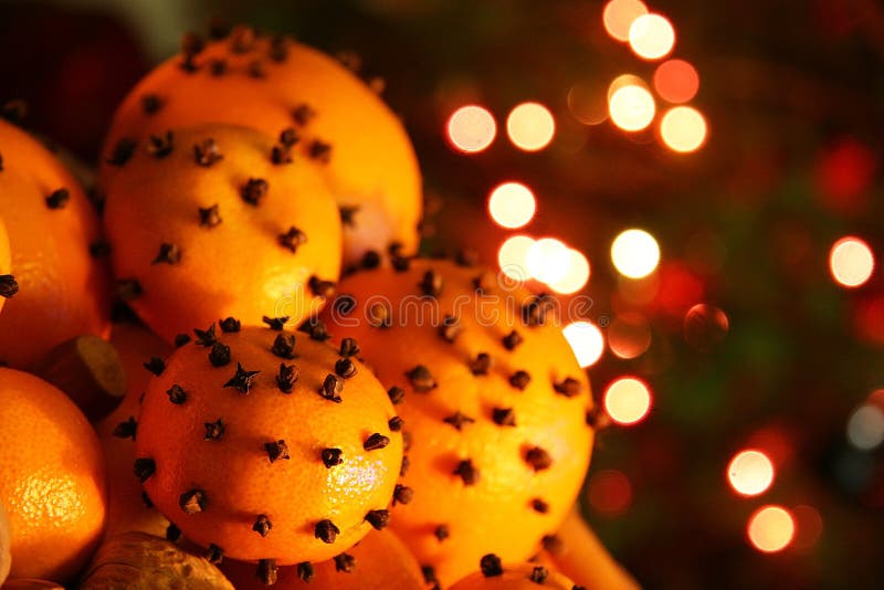 Christmas orange with cloves