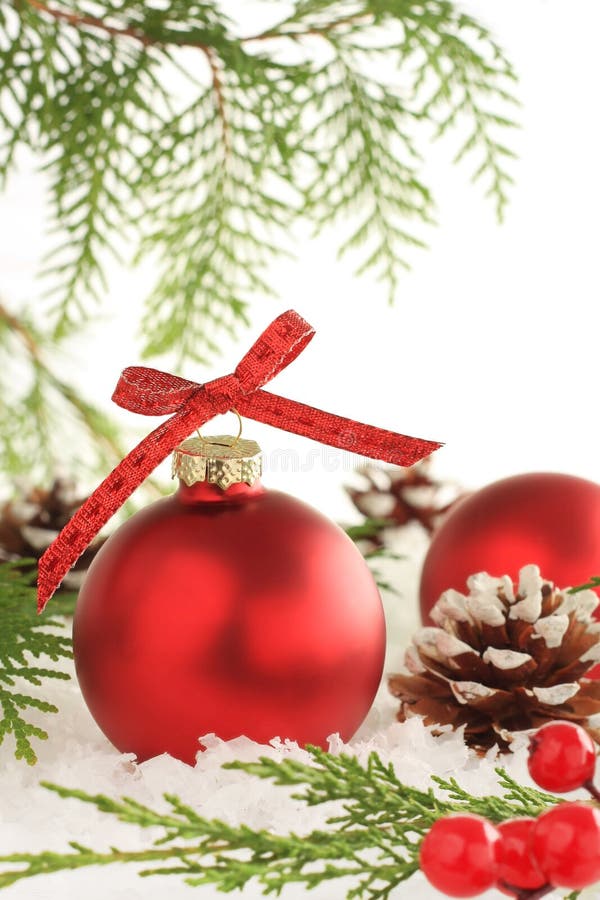 Black White Christmas Ornament Stock Photo - Image of branch, pine ...