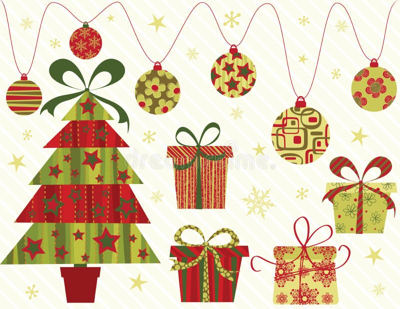 Christmas Set stock vector. Illustration of december - 10340584