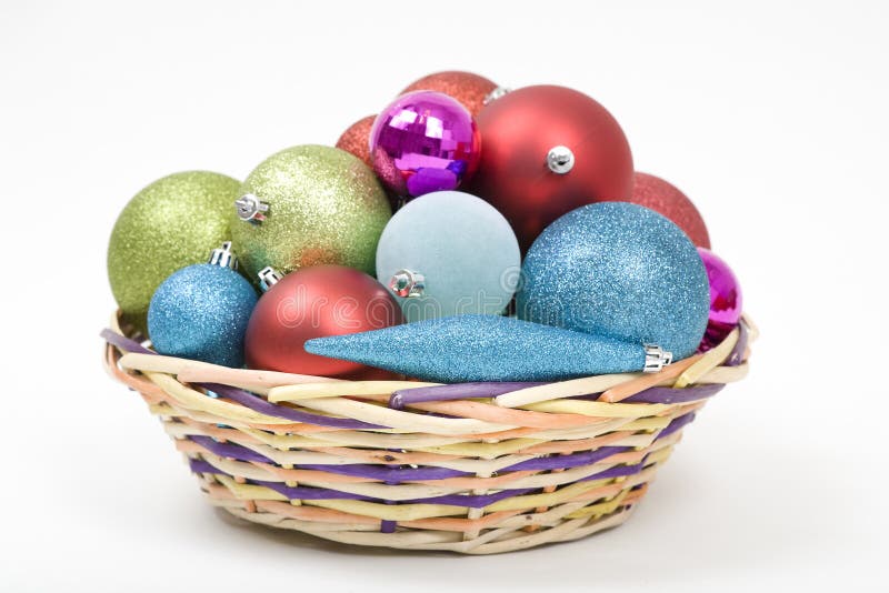 Christmas Ornaments Basket