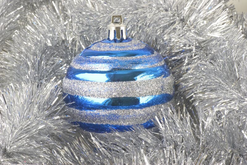 Christmas Ornaments, Blue Sphere Stock Image Image of season, shiny