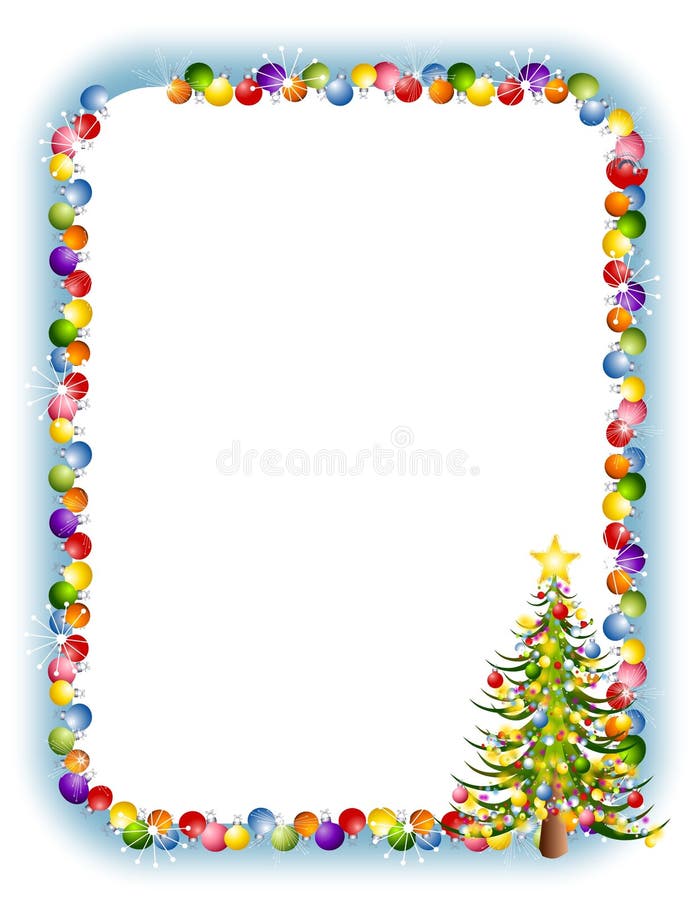 Christmas Ornaments Border 2