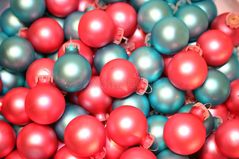 Christmas Ornaments Pink Blue Stock Photo Image of balls, ornaments