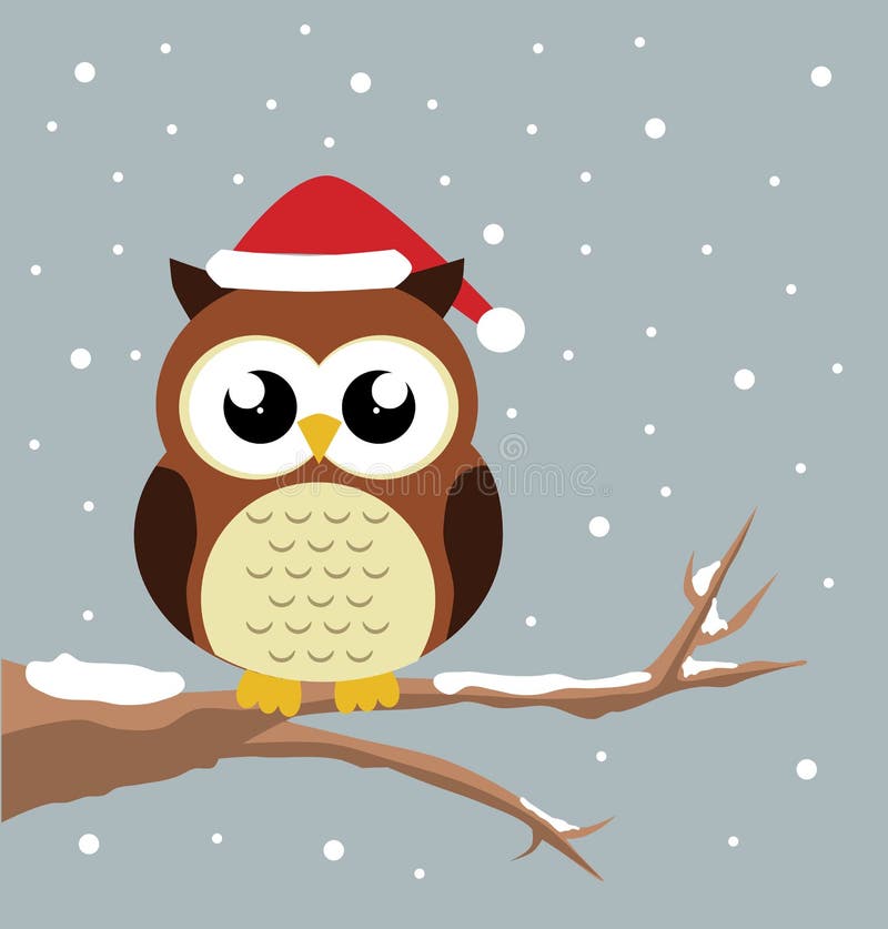 Christmas owl stock vector. Illustration of snowflake - 63214709 Christmas owl stock vector. Illustration of snowflake - 63214709