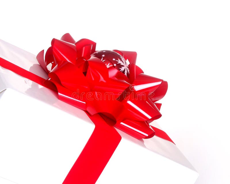 Elegantly wrapped Christmas package set against a white background. Background package pattern stock images, royalty-free photos and pictures