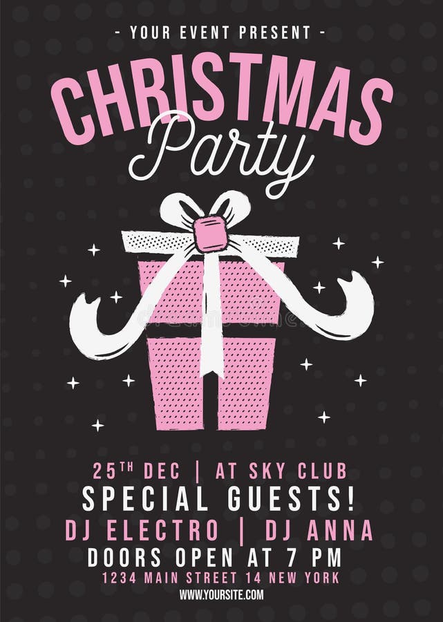 Christmas Dj Party Poster Stock Illustrations – 243 Christmas Dj Party ...