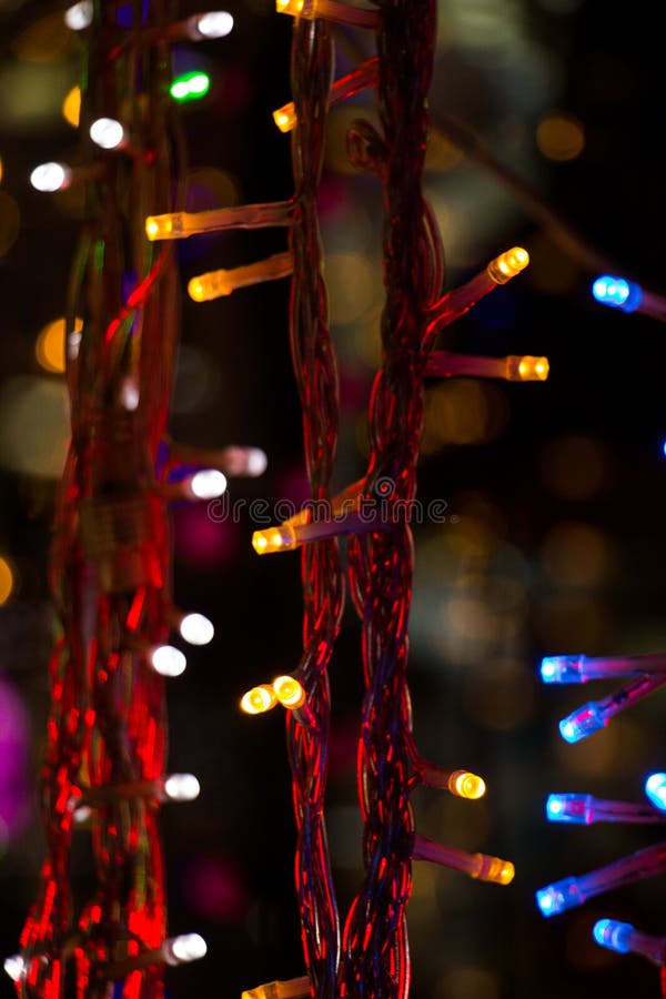 Christmas and Party Lights of a Certain Type Stock Photo Image of
