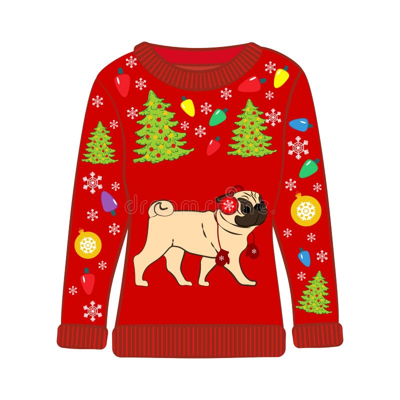 pug ugly sweater