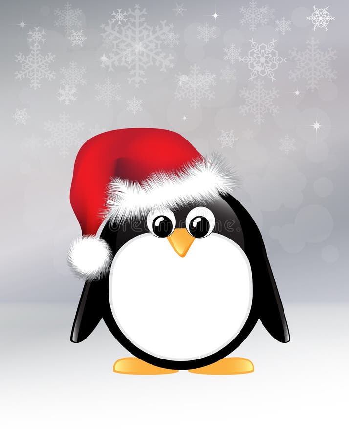 Christmas penguin stock vector. Illustration of eyes 22287236