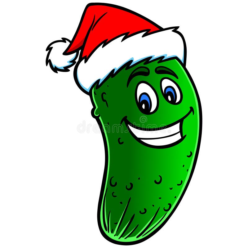 Christmas Pickle Cartoon Stock Vector - Image: 53789783