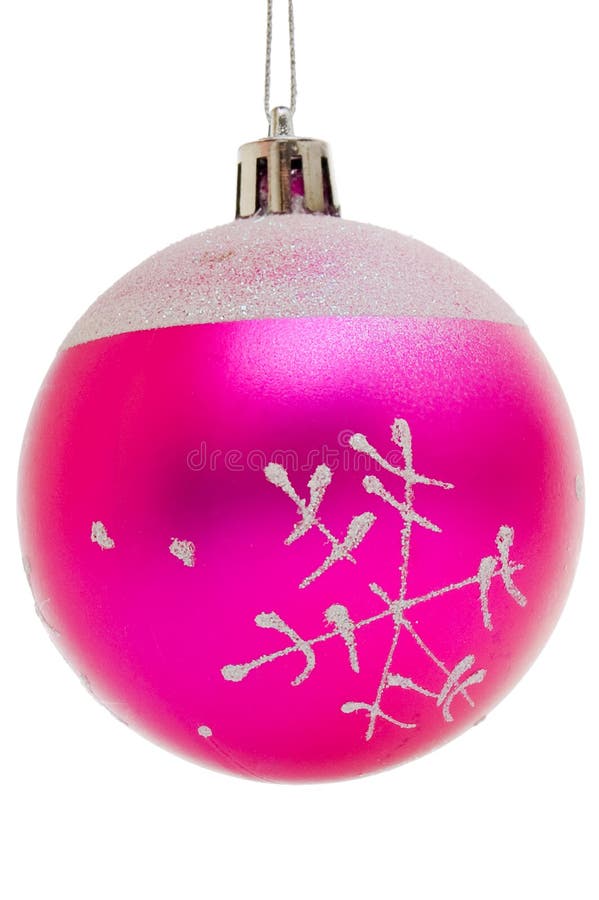 Christmas pink ball stock photo. Image of glass, decoration 6931278