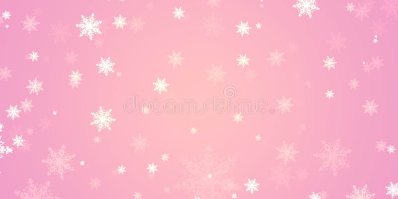 Christmas Pink Cute Background Greeting Card with Copy Space ...