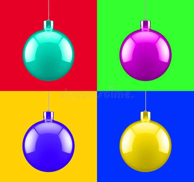 Christmas pop art decoration