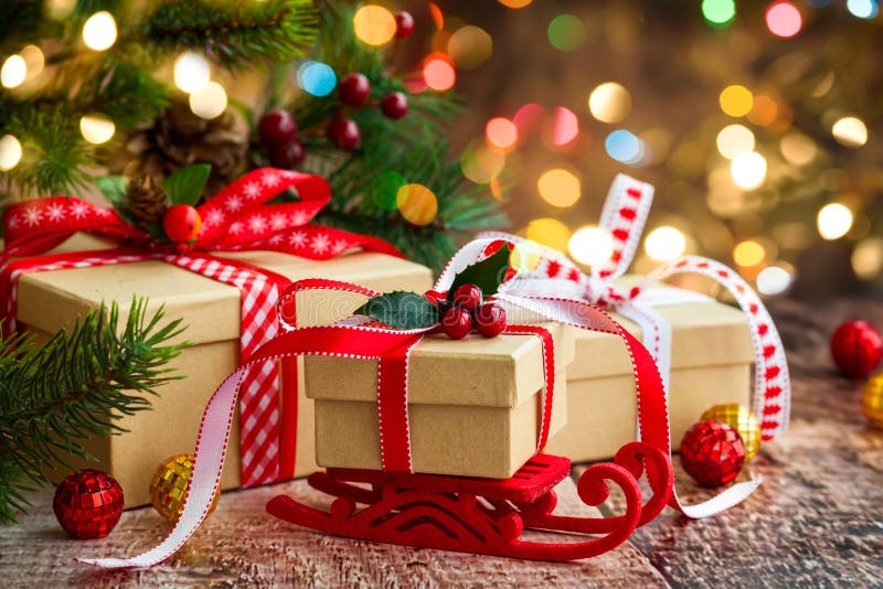 Christmas presents stock image. Image of decorative, gift - 58947791