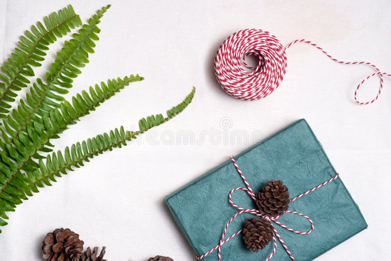 Christmas presents. Hand crafted gift. royalty free stock photos Christmas presents. Hand crafted gift. royalty free stock photos