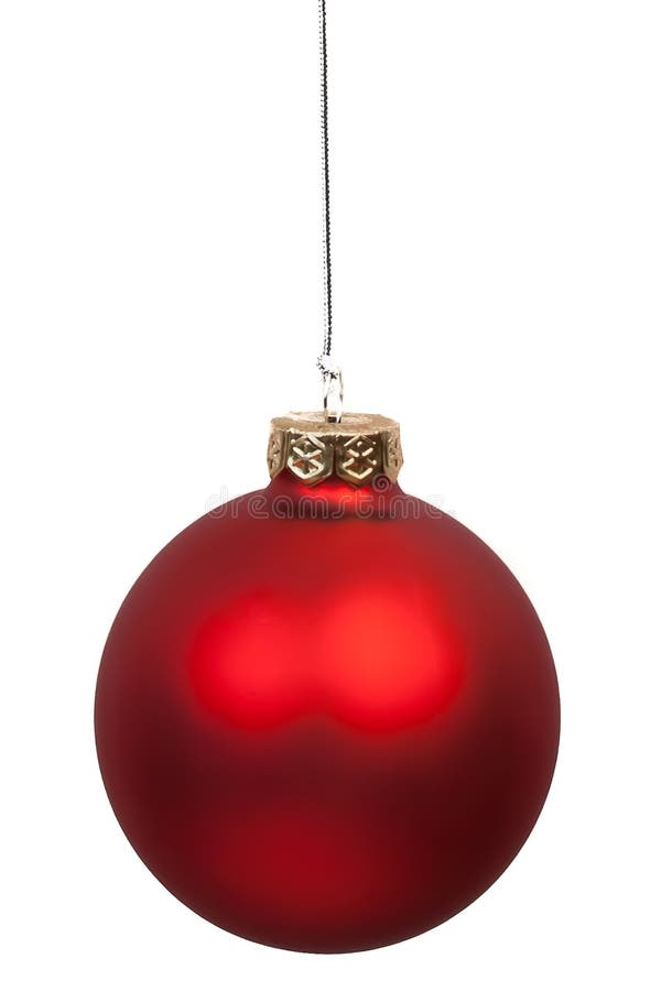 Red Ball Christmas Ornament Stock Photo Image of christmas, icon
