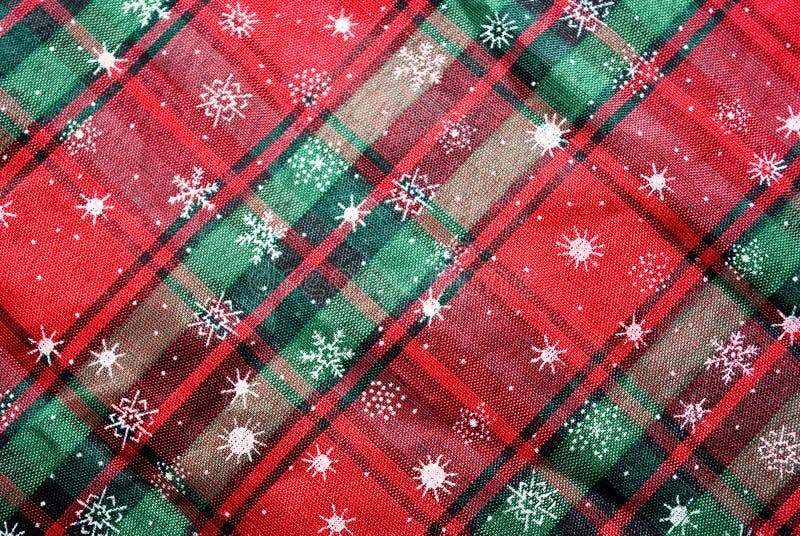 Christmas red and green table cloth background
